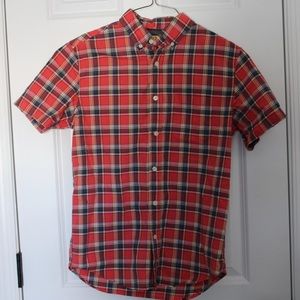 AEROPOSTALE Prince & Fox Men’s Plaid Button Up Shirt